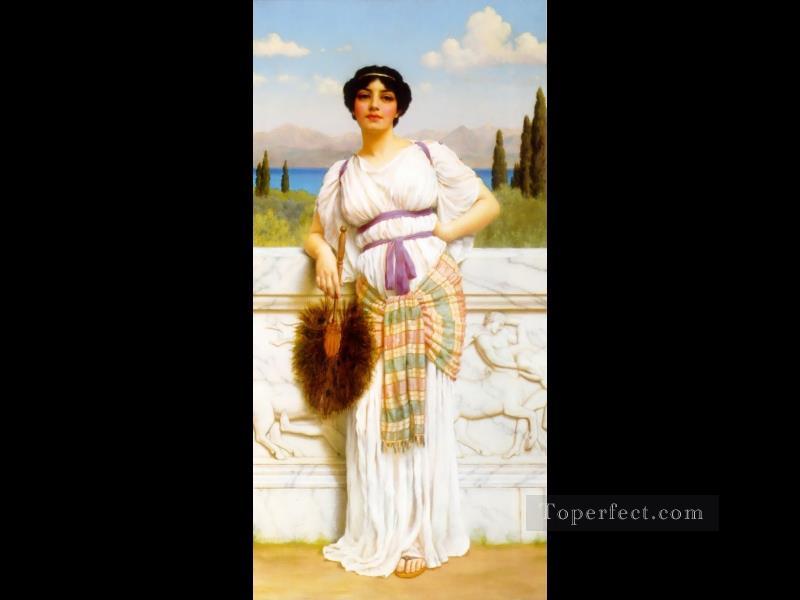 Belleza griega 1905 dama neoclásica John William Godward Pintura al óleo